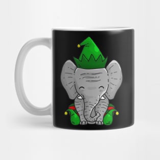 Elf Elephant Christmas Elfant Mug